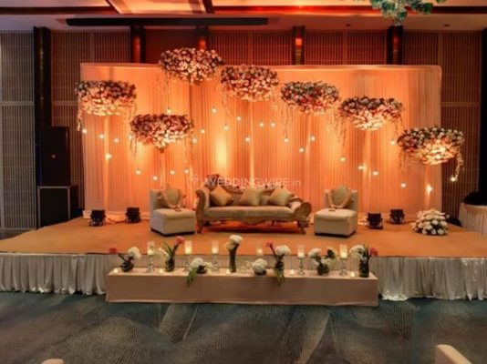 stage and mandap